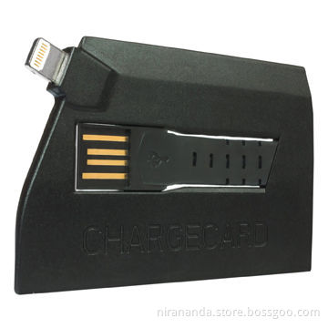 Charge Card Lightning Cable, Credit Card Sized, for iPhone 5/5s/5c